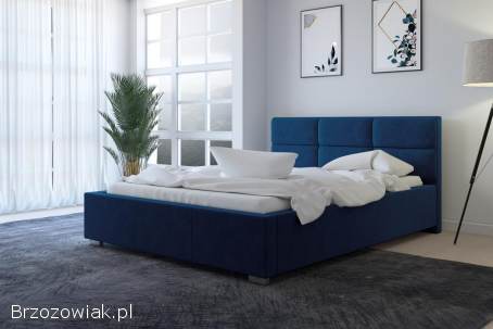 Łóżko łoże tapicerowane z pojemnikiem do sypialni